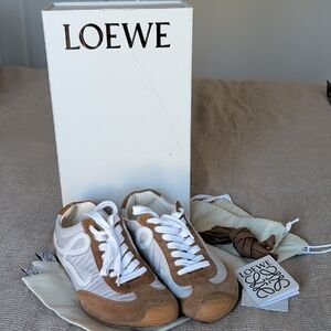 NIB Loewe Ballet Runner Grey and Brown Sneakers